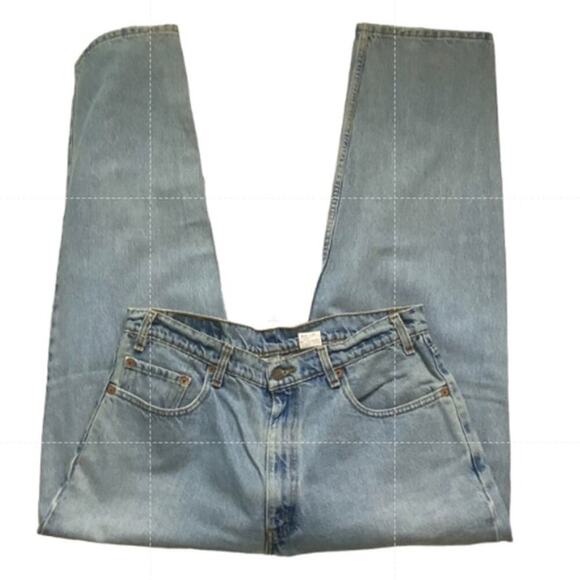 Levis 550 Red Tab Jeans Mens 34x30 Tapered Relaxed Light Wash Denim Streetwear - Picture 5 of 9